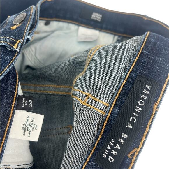 Veronica Beard Debbie Snap Detail Skinny High Rise Ankle Jeans - Picture 8 of 11